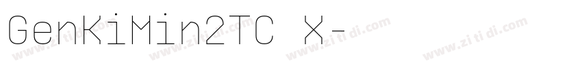 GenKiMin2TC X字体转换